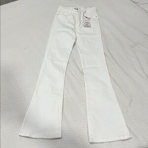 Zara White Flared Jeans size 36